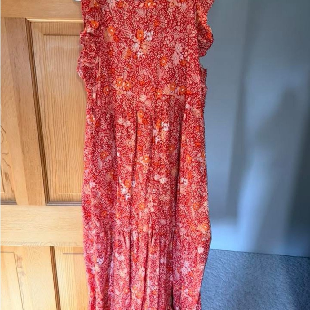 Target Red Floral Maxi Dress